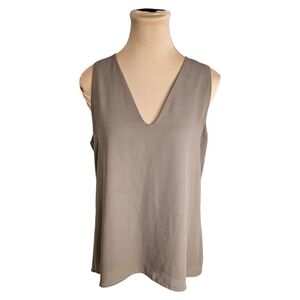 Aritzia Babaton Brown Grey Sleeveless Tank Top Sz M